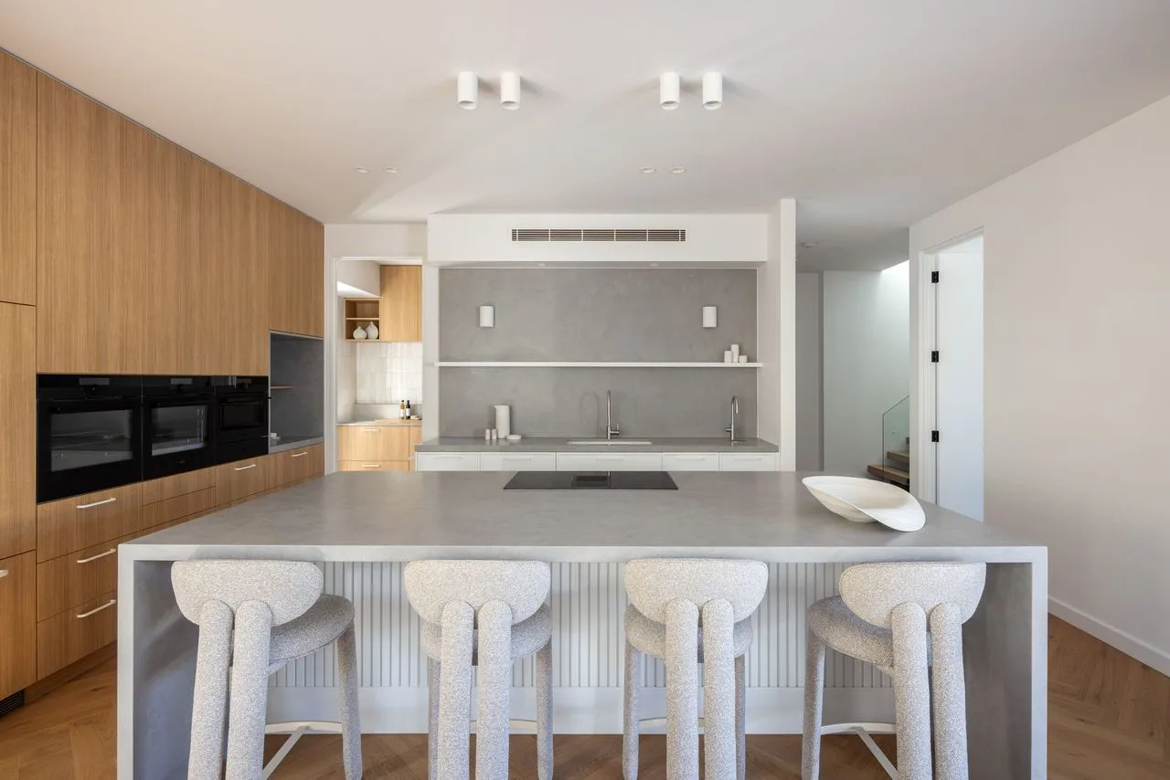 Kitchen and living area of the new North Adelaide home coming soon